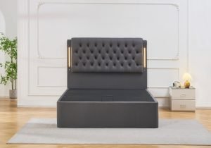 HAMPTON GAS LIFT STORAGE BED FRAME WITH LIGHTS