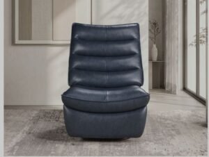 Aston Premium Leather Look Swivel Lounge Chair