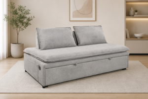 SLEEPER SOFA BED WITH ADJUSTABLE BACKREST & USB CHARGING